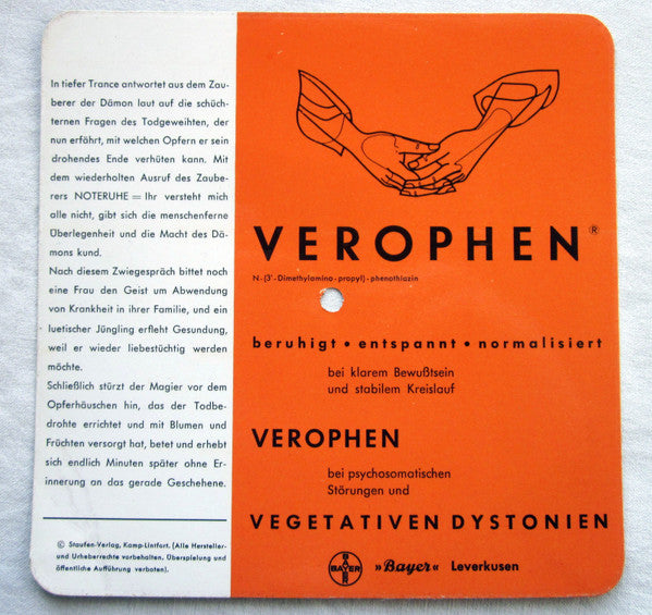 Sinhalese : Heilende Rhythmen - Heilgesänge der Naturvölker aus aller Welt - Folge 3: Geisterbeschwörung in Boralesgamuwa (Ceylon) (Flexi, 7", S/Sided, Pic, Promo)
