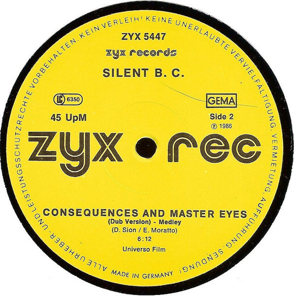 Silent B.C. : Master Eyes (12")