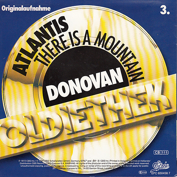 Donovan : Atlantis (7", Single, RE)