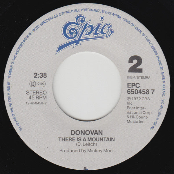 Donovan : Atlantis (7", Single, RE)