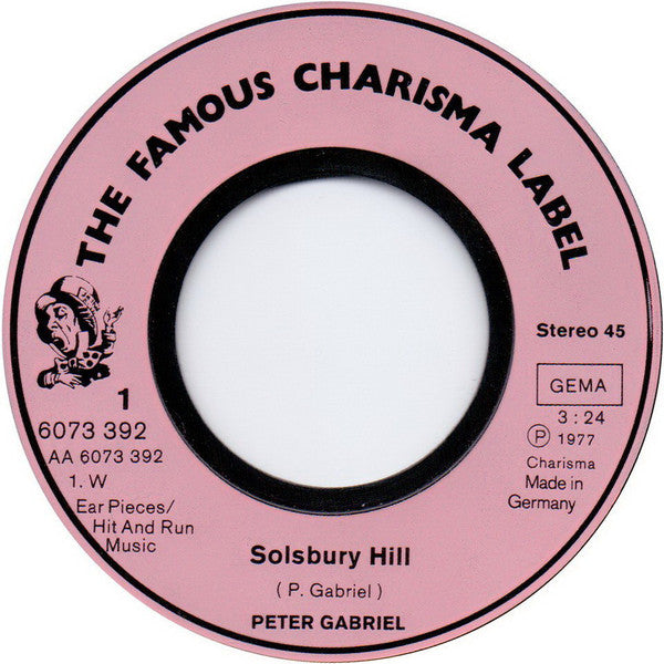 Peter Gabriel : Solsbury Hill (7", Single)