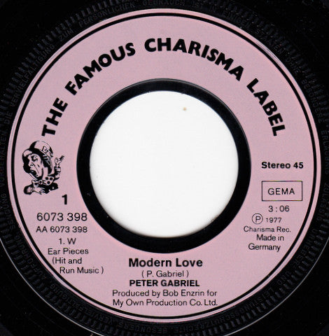Peter Gabriel : Modern Love (7", Single)