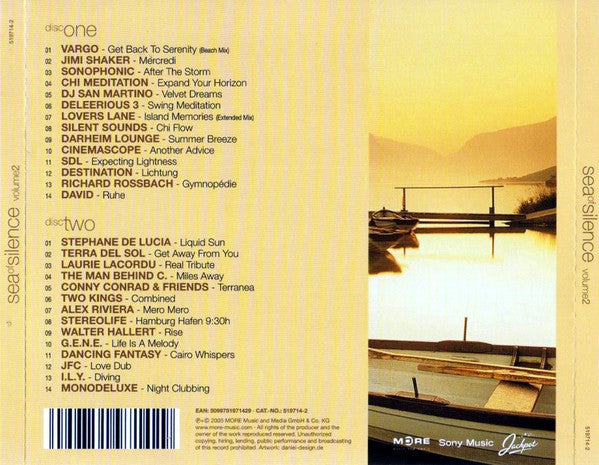 Various : Sea Of Silence - Volume 2 (Calm Music For Mental Peace And Physical Wellness) (2xCD, Comp)