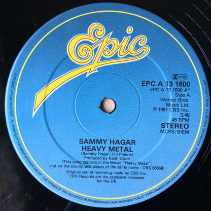 Sammy Hagar : Heavy Metal (12", Single)
