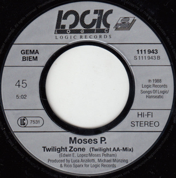 Moses Pelham : Twilight Zone (7", Single)