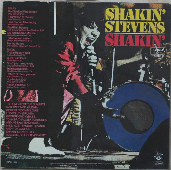 Shakin' Stevens* : Shakin' (LP, Album, RE)