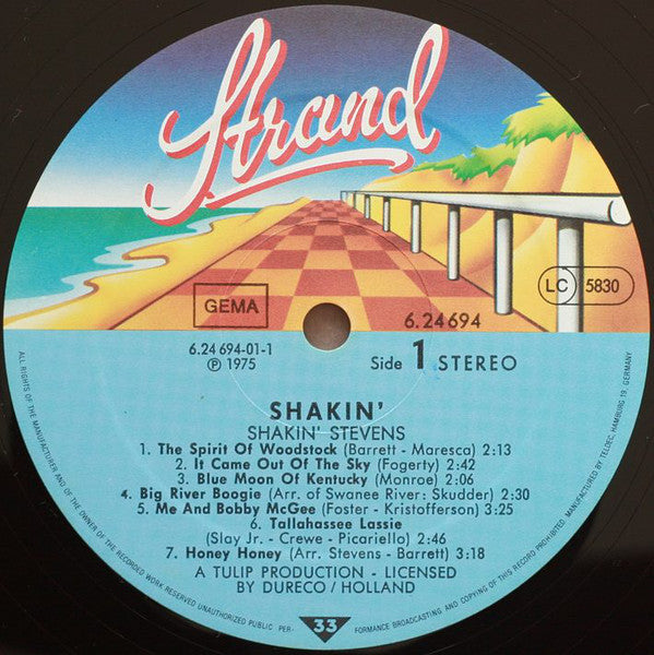 Shakin' Stevens* : Shakin' (LP, Album, RE)