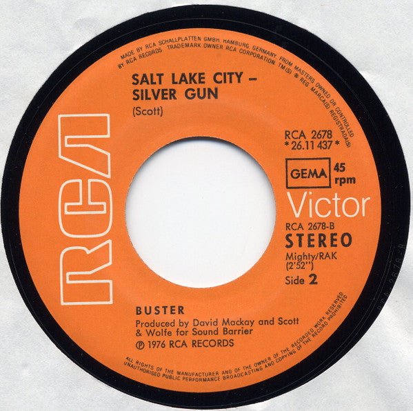 Buster (2) : Sunday (7", Single)