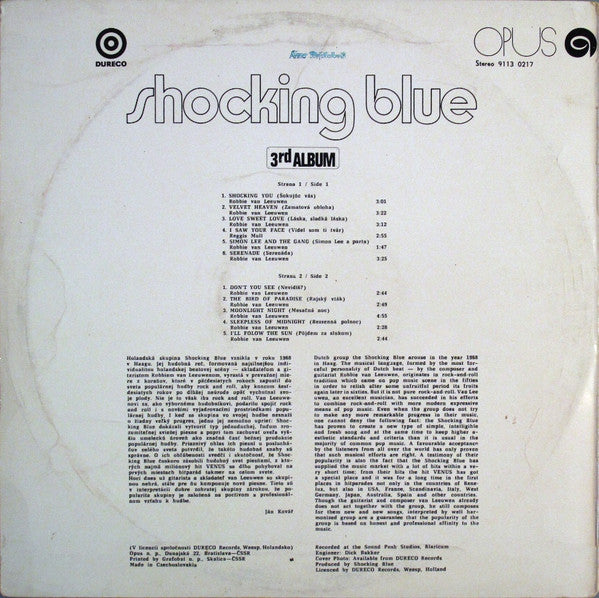 Shocking Blue : 3rd Album (LP, Album, RE)