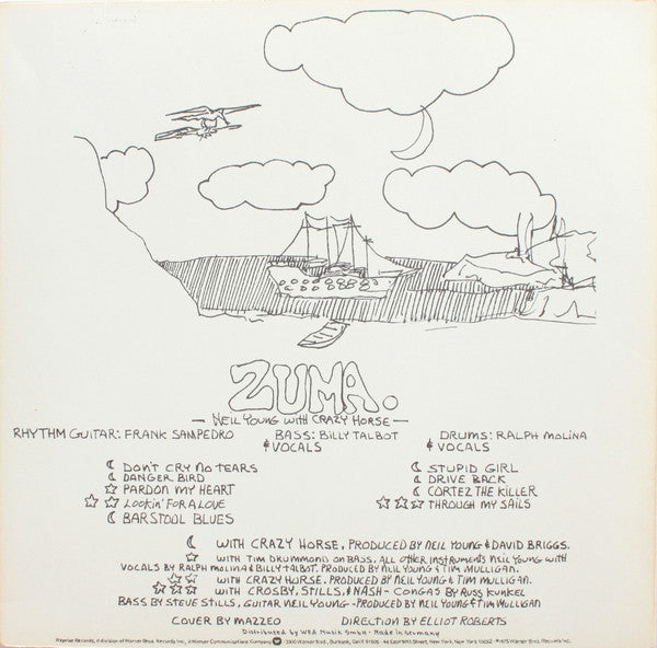 Neil Young With Crazy Horse : Zuma (LP, Album)