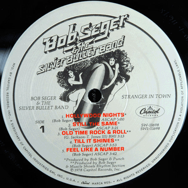 Bob Seger & The Silver Bullet Band* : Stranger In Town (LP, Album, Spe)