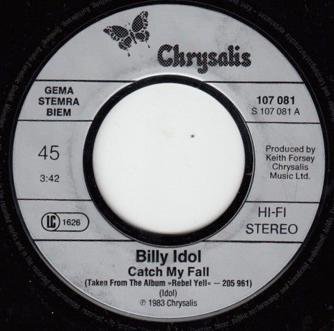 Billy Idol : Catch My Fall (7", Single)