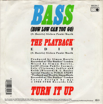 Simon Harris : Bass (How Low Can You Go) (7", Single)