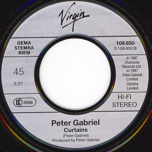 Peter Gabriel : Big Time (7", Single)