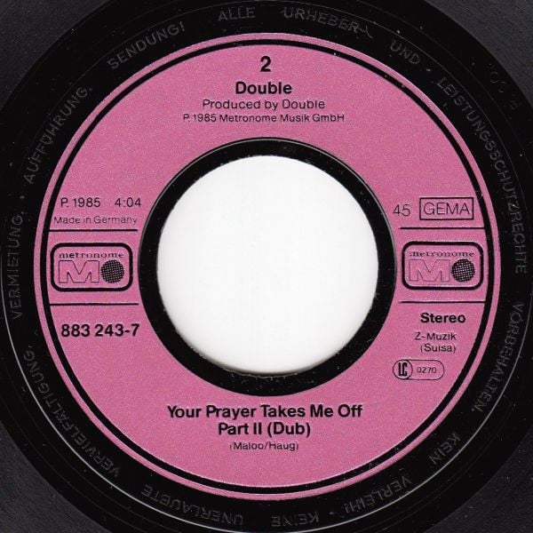 Double : The Captain Of Her Heart (7", Single)