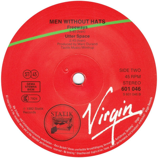 Men Without Hats : I Got The Message (12", Single)