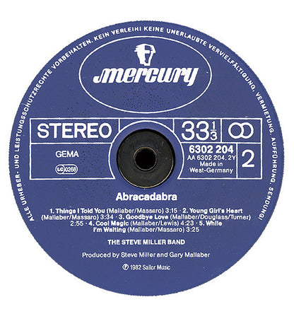The Steve Miller Band* : Abracadabra (LP, Album)