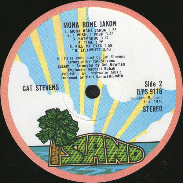 Cat Stevens : Mona Bone Jakon (LP, Album, RE, Pin)