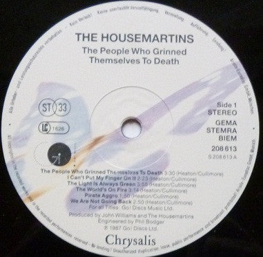 The Housemartins : The People Who Grinned Themselves To Death (LP, Album, Bla)