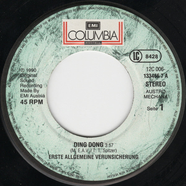 Erste Allgemeine Verunsicherung* : Ding Dong (7", Single)