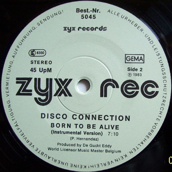 Disco Connection : Born To Be Alive (12", Com)