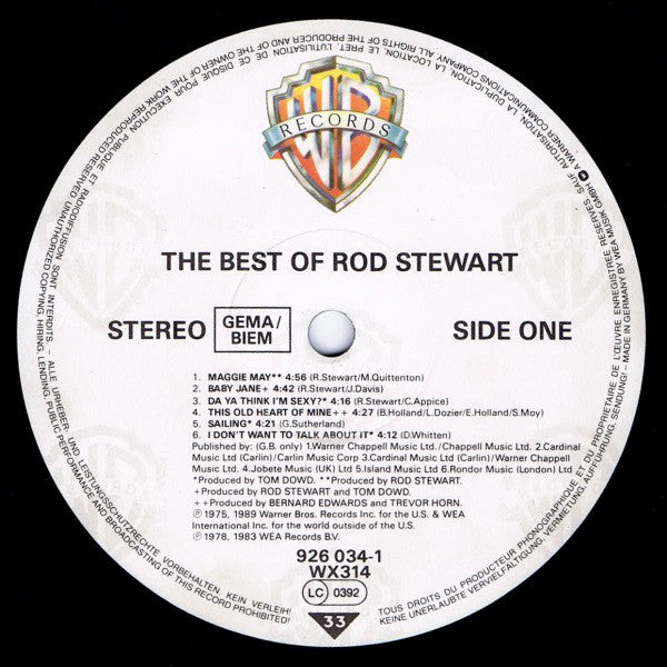 Rod Stewart : The Best Of Rod Stewart (LP, Comp, Als)
