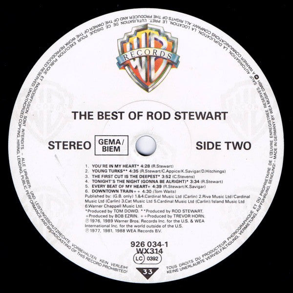 Rod Stewart : The Best Of Rod Stewart (LP, Comp, Als)