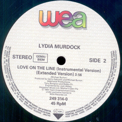 Lydia Murdock : Love On The Line (12")