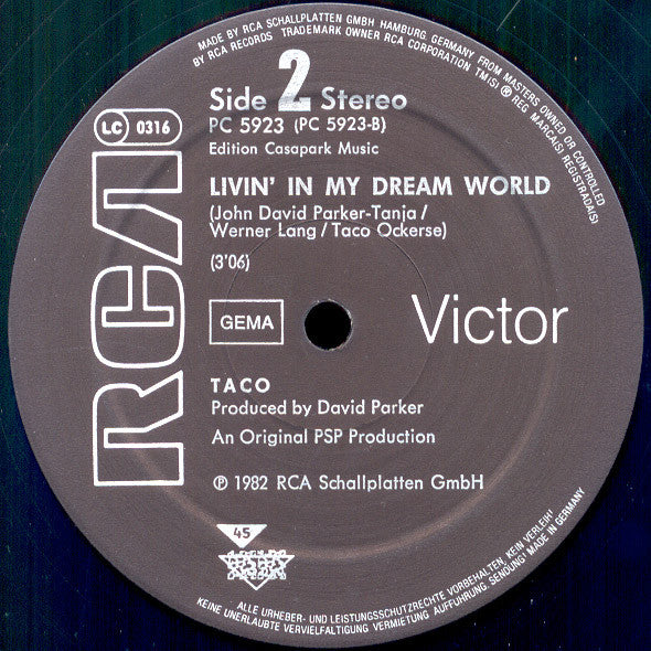 Taco : Puttin' On The Ritz (12", Single)