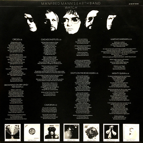 Manfred Mann's Earth Band : Watch (LP, Album)