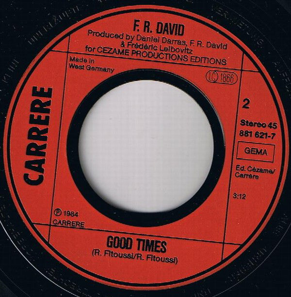 F.R. David : Dream Away (7")