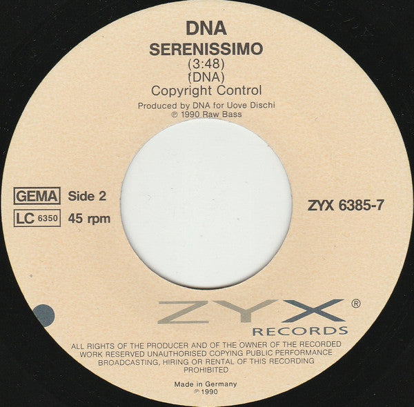 DNA : La Serenissima (7", Single)