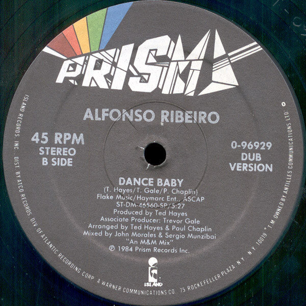 Alfonso Ribeiro : Dance Baby (12")