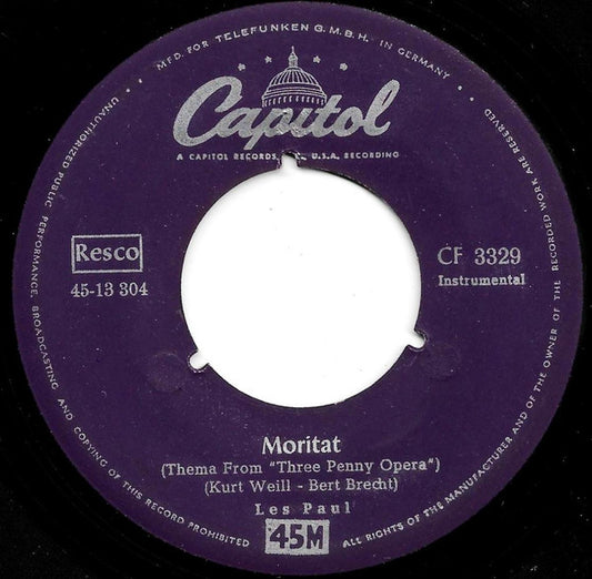 Les Paul & Mary Ford / Les Paul : Moritat / Nuevo Laredo (7", Single)