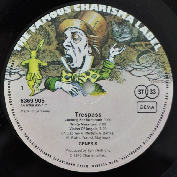 Genesis : Trespass (LP, Album, RE, Lam)