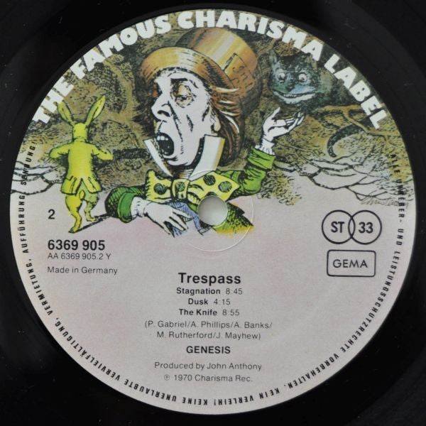Genesis : Trespass (LP, Album, RE, Lam)