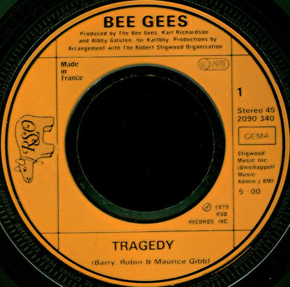 Bee Gees : Tragedy (7", Single, Fre)