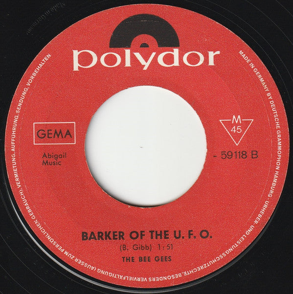 Bee Gees : Massachusetts (7", Single, Mono)