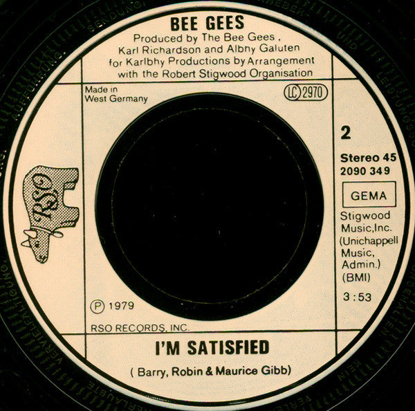 Bee Gees : Love You Inside Out (7", Single)