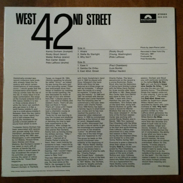 Kenny Dorham : West 42nd Street (LP, Album)
