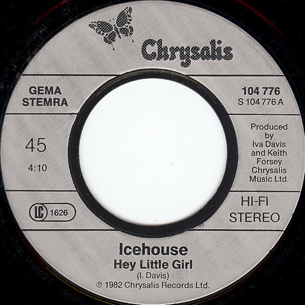 Icehouse : Hey' Little Girl (7", Single)