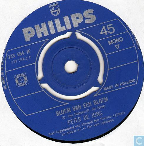 Peter De Jong (2) : Bloem Van Een Bloem (7", Single, Mono)