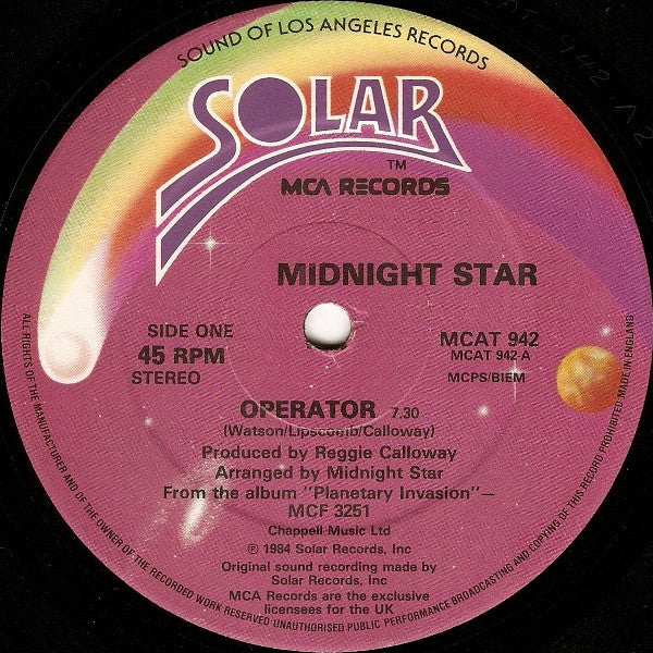 Midnight Star : Operator (12")