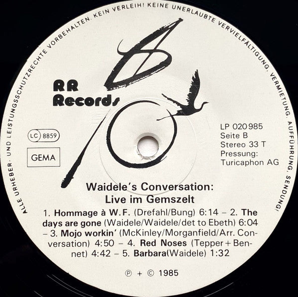 Waidele's Conversation : Live Im Gemszelt (LP, Album)