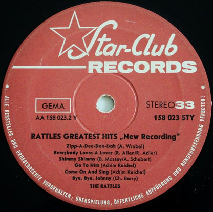 The Rattles : Rattles Greatest Hits "New Recording" (LP, Album, 3.6)