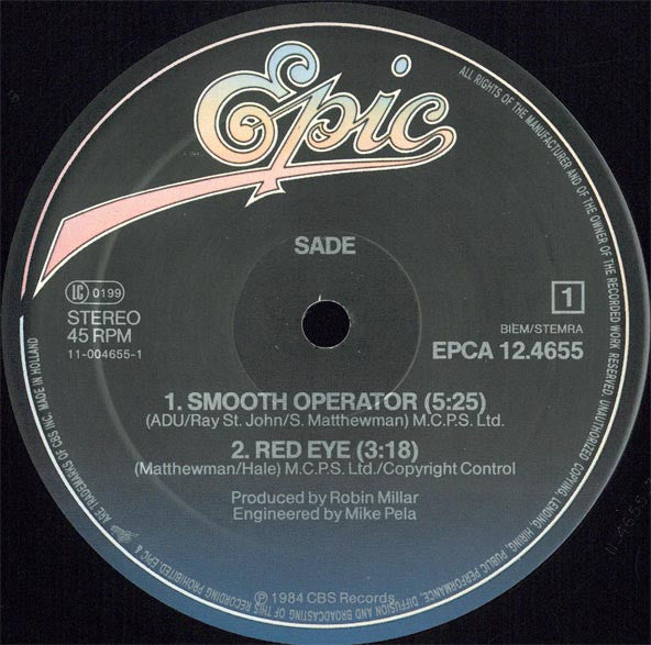 Sade : Smooth Operator (12", Maxi)