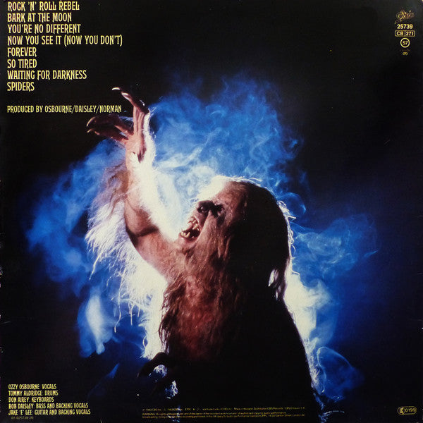 Ozzy Osbourne : Bark At The Moon (LP, Album, RE)