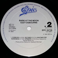 Ozzy Osbourne : Bark At The Moon (LP, Album, RE)