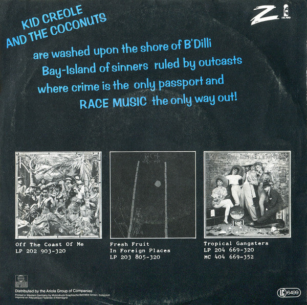 Kid Creole And The Coconuts : Dear Addy / No Fish Today (7", Single)
