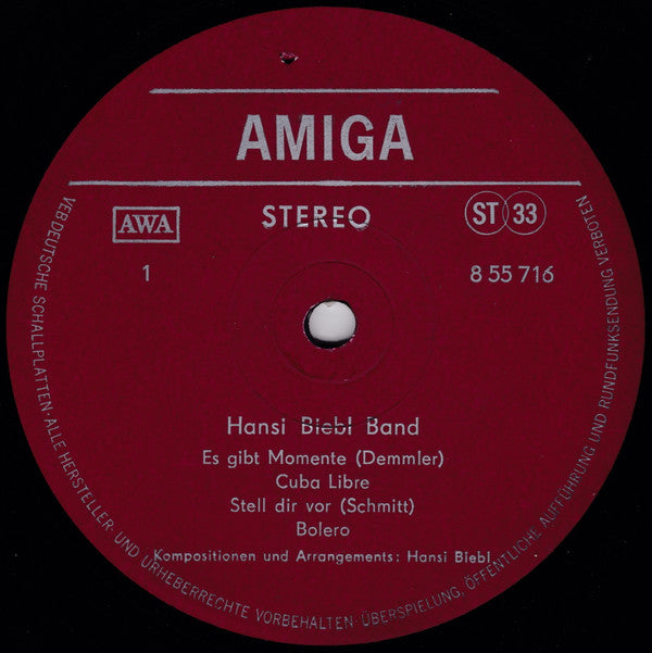 Hansi Biebl Band : Hansi Biebl Band (LP, Album, Red)